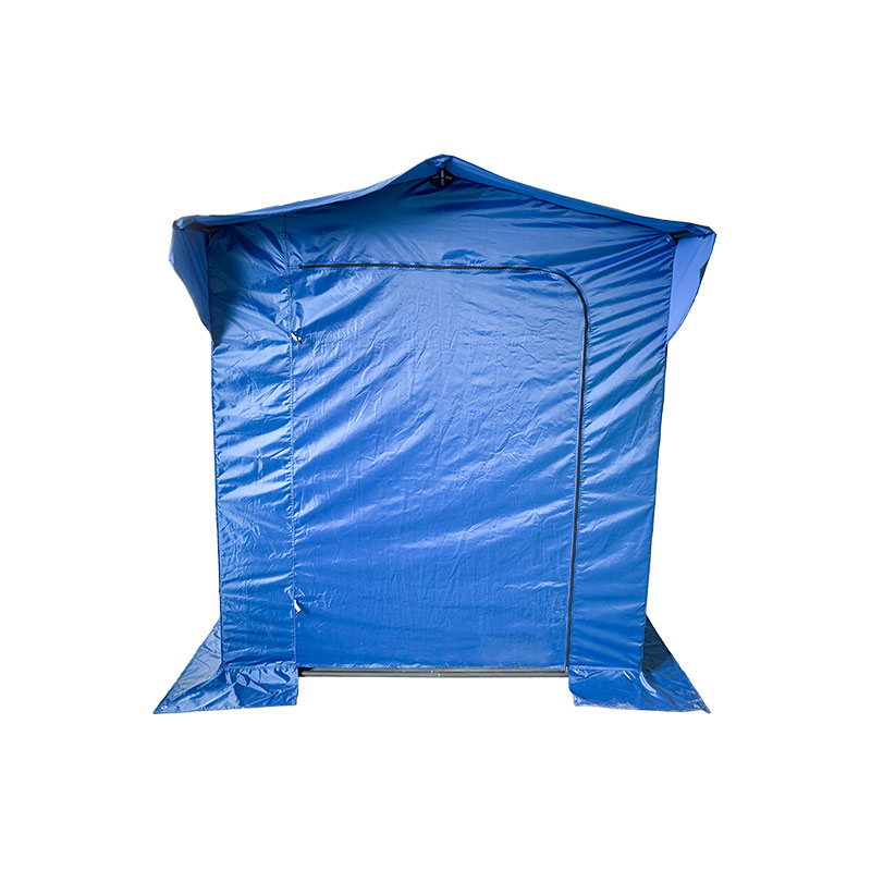 Foldet telt Pro Structure Series 50mm aluminium + 4 dobbelt sider PVC 520g/m² tarp til professionelle behov eller daglig brug blå