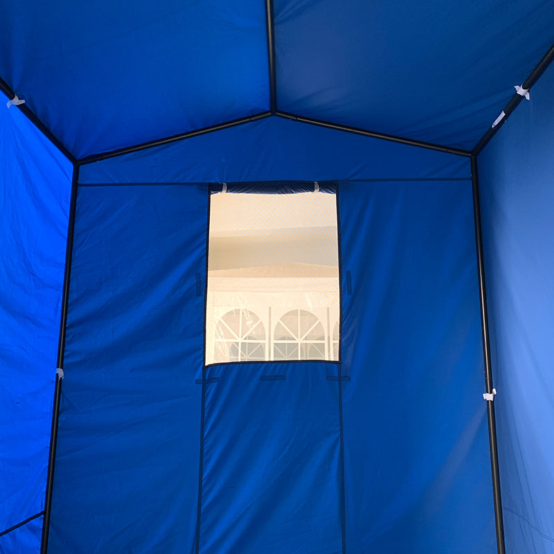 Foldet telt Pro Structure Series 50mm aluminium + 4 dobbelt sider PVC 520g/m² tarp til professionelle behov eller daglig brug blå